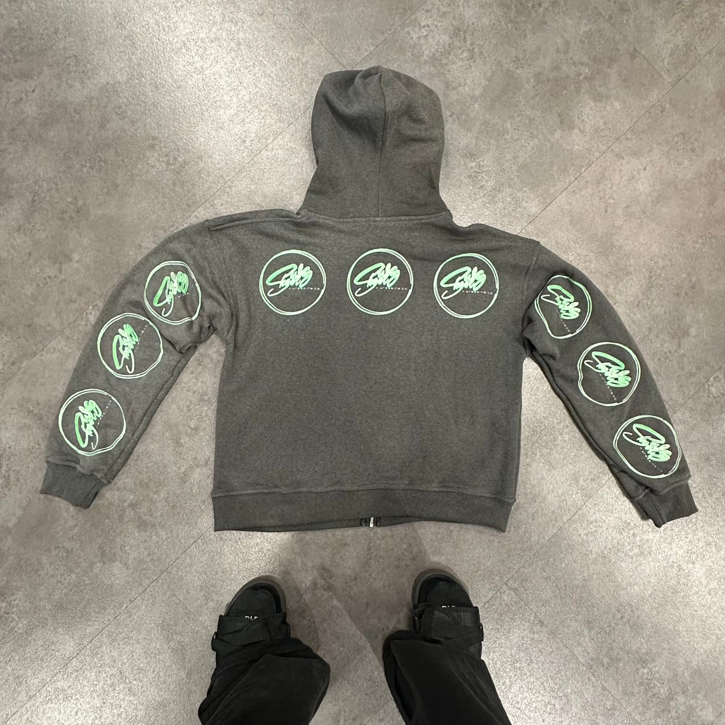 "Level" Jadeite Zip Up