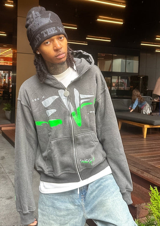 "Level" Jadeite Zip Up